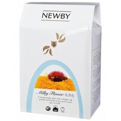 Распускающийся чай Newby Milky Flower (Flavoured) / Милк Картонная упаковка (110 гр.)