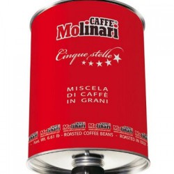 Кофе в зернах Molinari Cinque Stelle Red Tin (3кг)